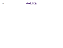 Tablet Screenshot of malika.co.uk
